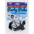 Moustache CUPCAKE TOOTHPICKS - BLACK