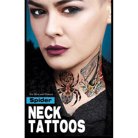 FX Spider Neck Tattoos
