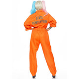 Prisoner Jumpsuit costume - Orange- One Size