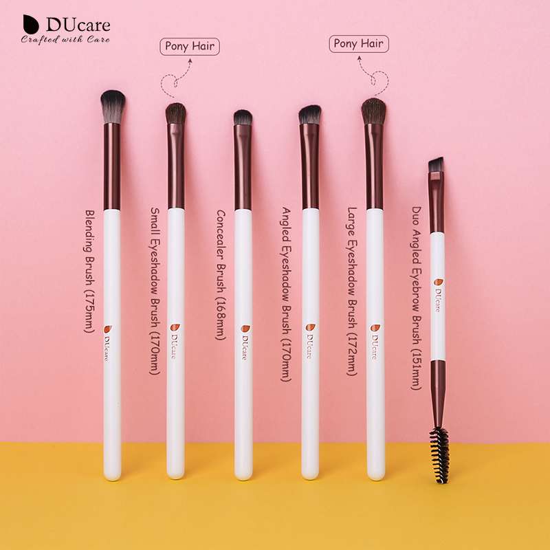 DUcare 6 pcs eyes makeup synthetic brushes