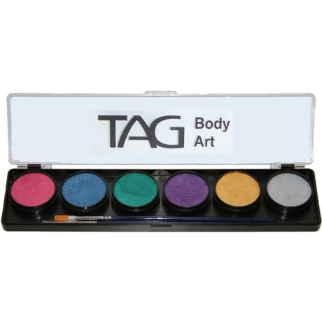 TAG Face and body paint palette Pearl 6X10g pearl