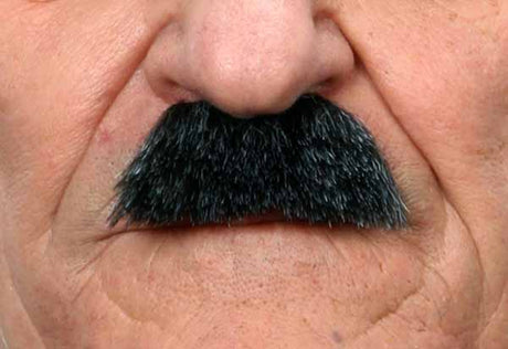 MOUSTACHE - 6cm x 2.5cm  Black Grey