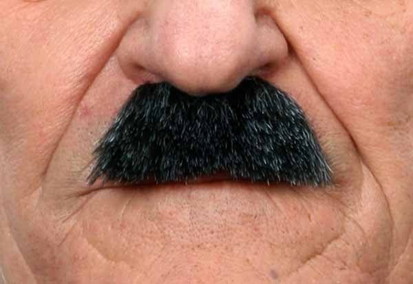 MOUSTACHE - 6cm x 2.5cm  Black Grey
