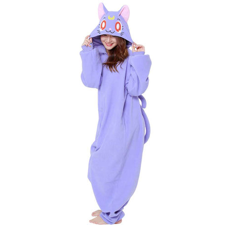 Sailor Moon Luna Cat Kigurumi onesie- adult Sailor Moon Luna Cat Kigurumi onesie