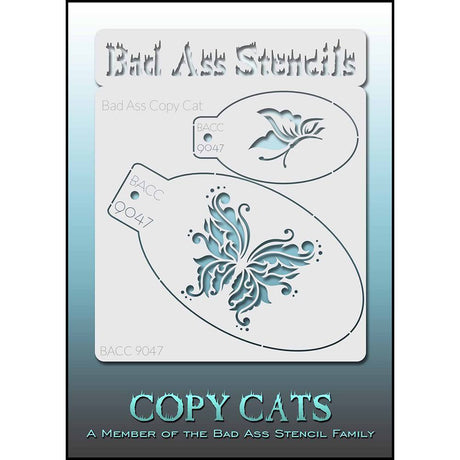 BACC 9047 Bad Ass Mini Stencils - butterfly