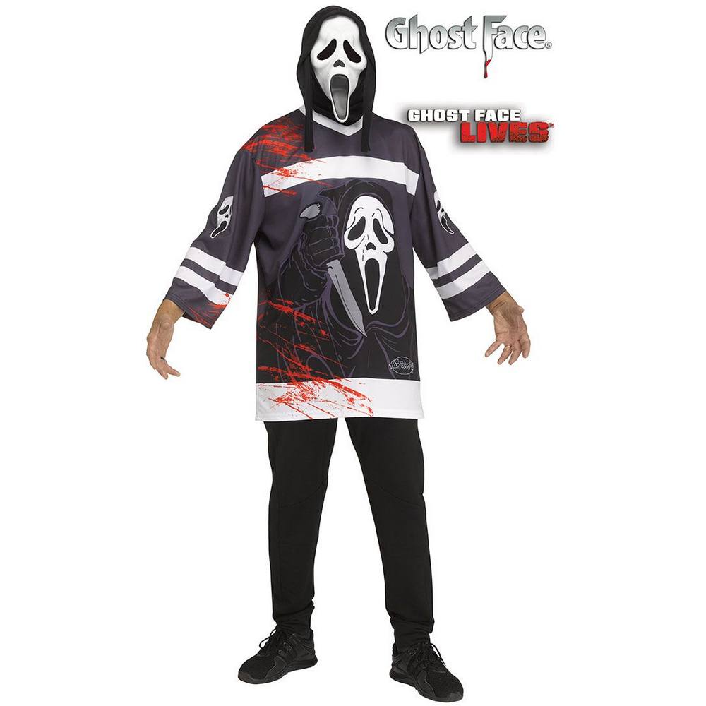 Ghost Face Horror Jersey & Mask - Adult