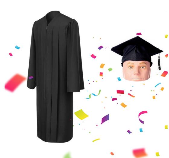 Graduation Robe Gown and Cap
