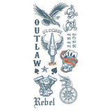 Biker Outlaws Temp. TATTOO