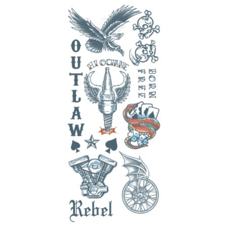 Biker Outlaws Temp. TATTOO