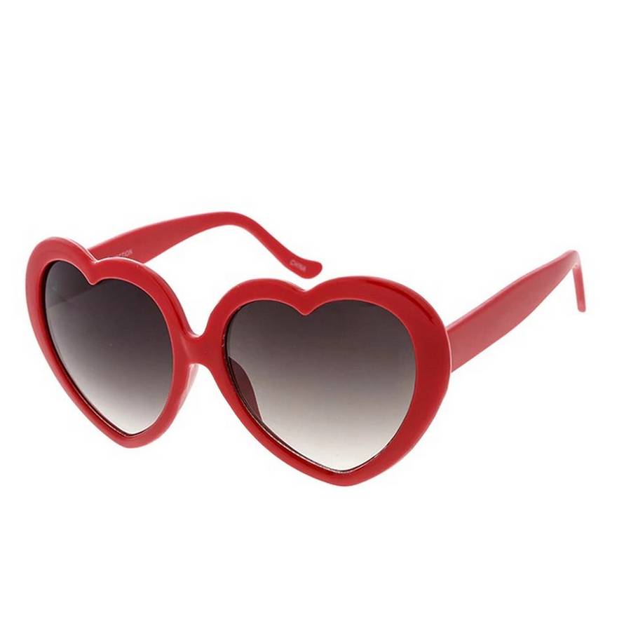 Women's Plastic Large Lolita Heart Frame Assorted