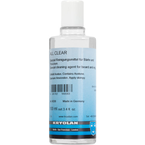 KRYOLAN All Clear (Lace Cleaner) - 100 ml/3.4 fl. oz