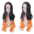 Demon girl cosplay wig- Black/Orange