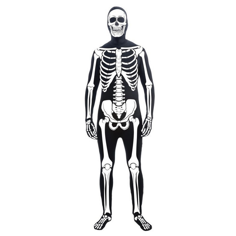 Skeleton Disappearing Man Bone Suit Jumpsuit - Standard