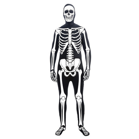 Skeleton Disappearing Man Bone Suit Jumpsuit - Standard