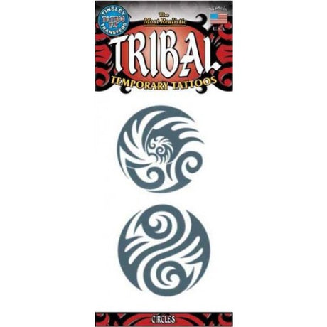 TRIBAL Temp Tattoo CIRCLES TL-618