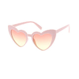 Large Heart Frame Glasses with Two Tone Lens glasses Assorted