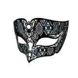 Black metallic venetian mask Black