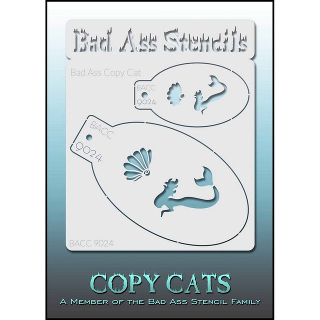 Mermaid Stencils - BACC 9024 Bad Ass Copy Cats Stencils