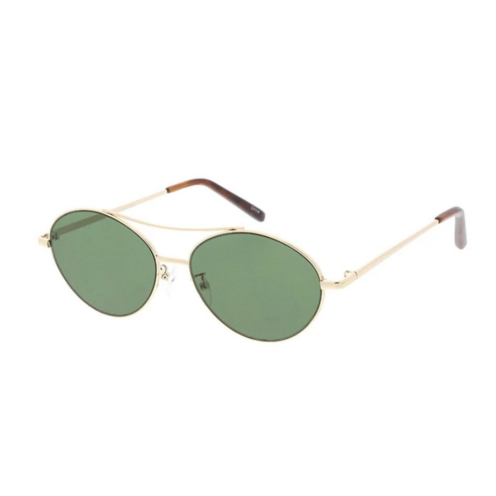 Unisex Metal Medium Oval Frame Glasses