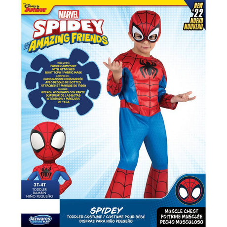 SPIDER-MAN kids Muscle costume 3T-4T