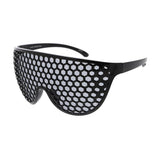 Honeycomb Sunglasses Plastic Large Teardrop Shield Frame- Assorted
