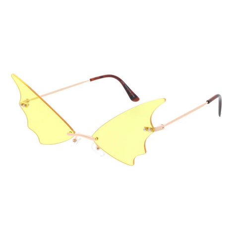 Unisex Metal Small Batwing Lens