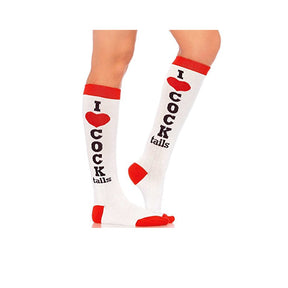 Cocktails acrylic knee socks O.S.