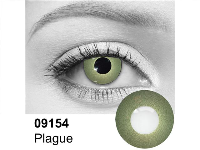 Plague Contact Lenses green
