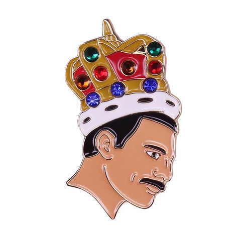 Freddie Mercury pin Queen singer badge