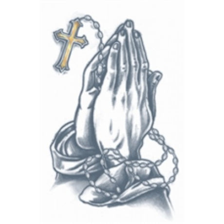 Praying Hands Temp Tattoo Prison PR-302