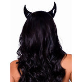 Vinyl Devil Horns Headband - Black