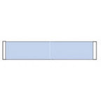Blue Liner Lace Tape strips 3/4"x3" - 36pces