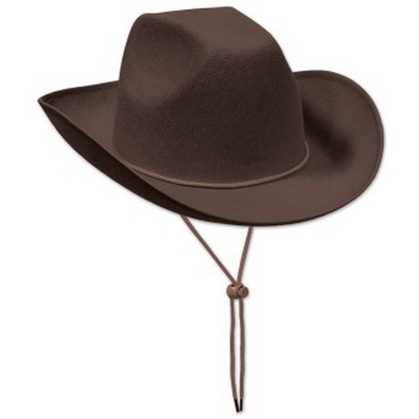 Felt Cowboy HAT - Brown