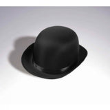 Deluxe Satin Derby Bowler Hat- Black