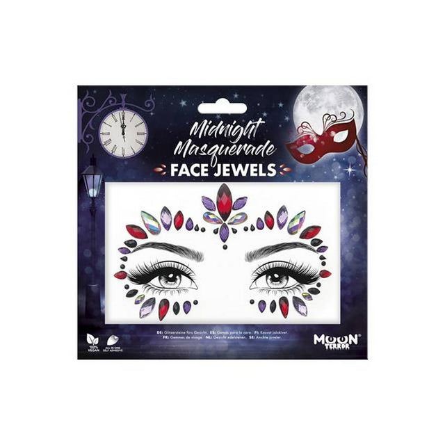 Midnight Masquerade Terror Face Jewels