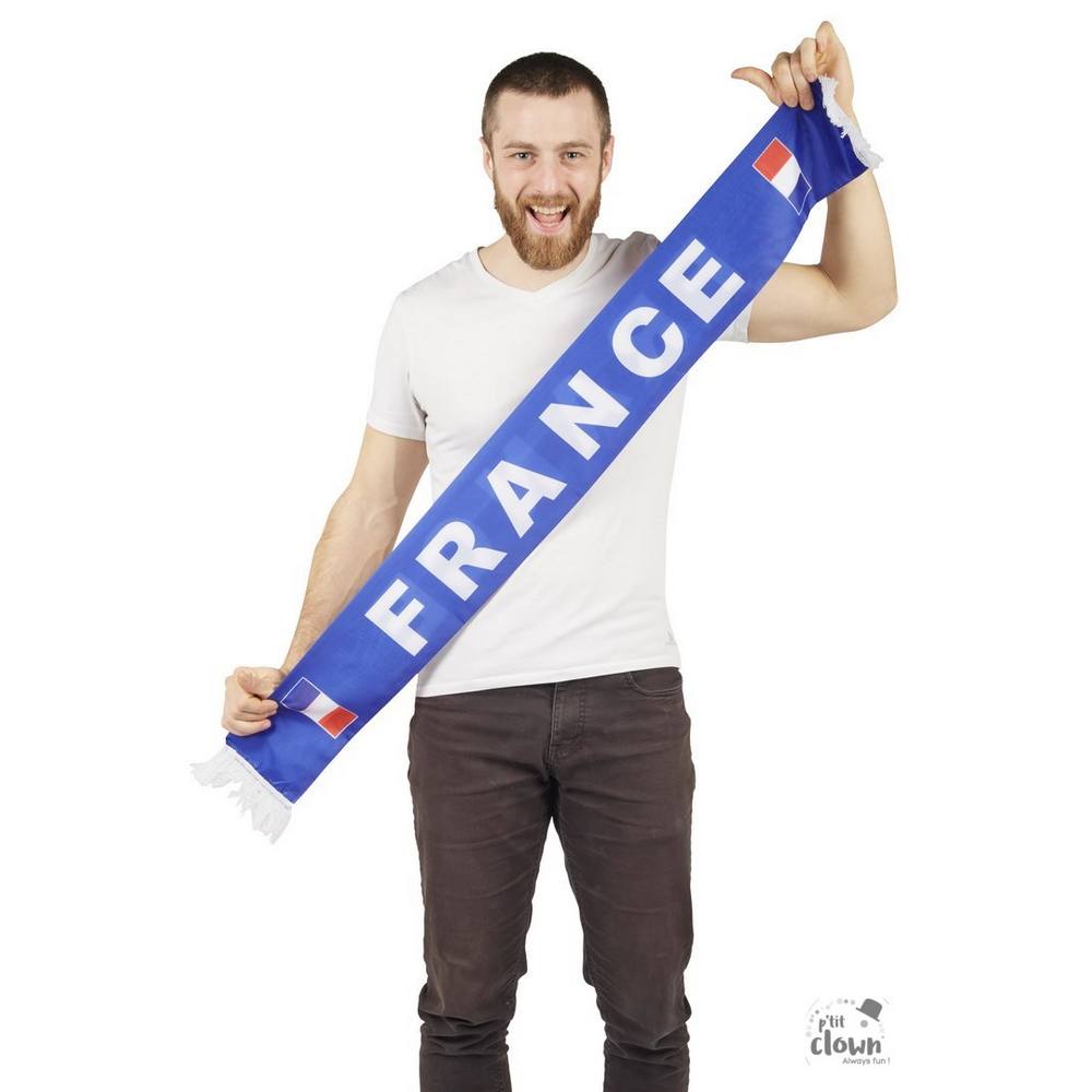 France fan Scarf- blue, white, red supporter