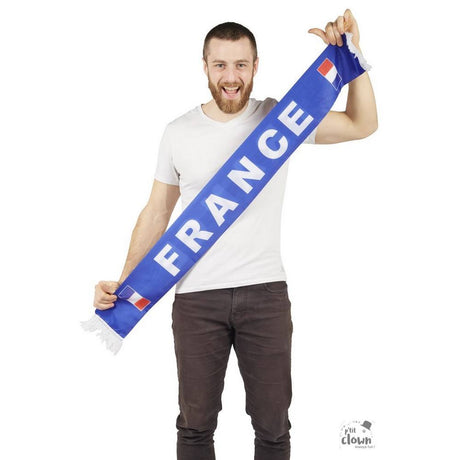 France fan Scarf- blue, white, red supporter
