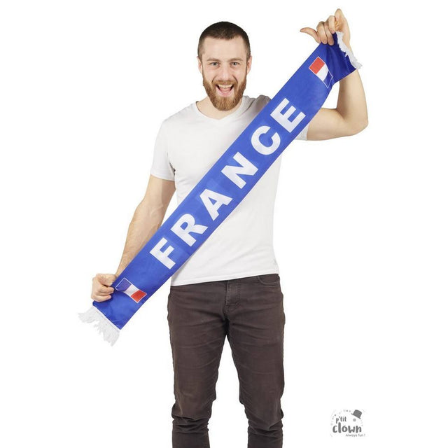 France fan Scarf- blue, white, red supporter