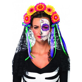 Day of The Dead flower headband