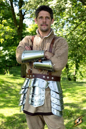 Upper leg warrior armor belt - Steel