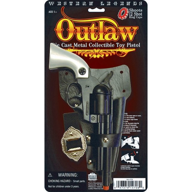 Outlaw Cap Gun & Holster Set