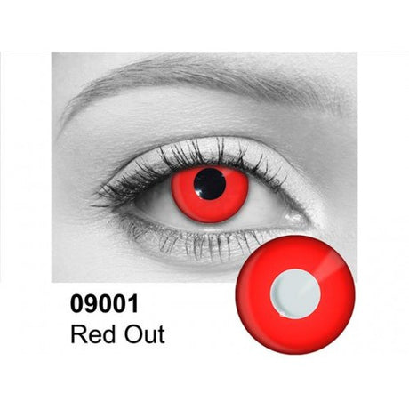 Red Out - Devil Red Contact Lenses