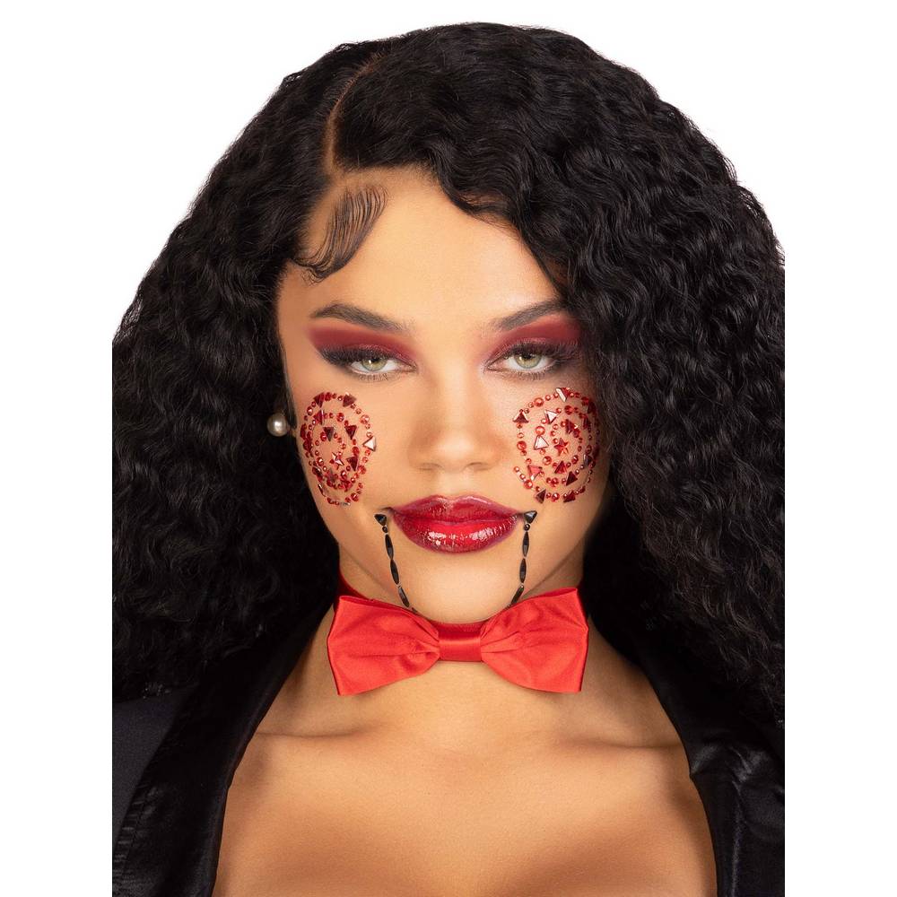 Puppet face jewels sticker