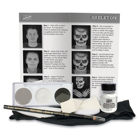 Mehron Character Makeup Kit - Skeleton