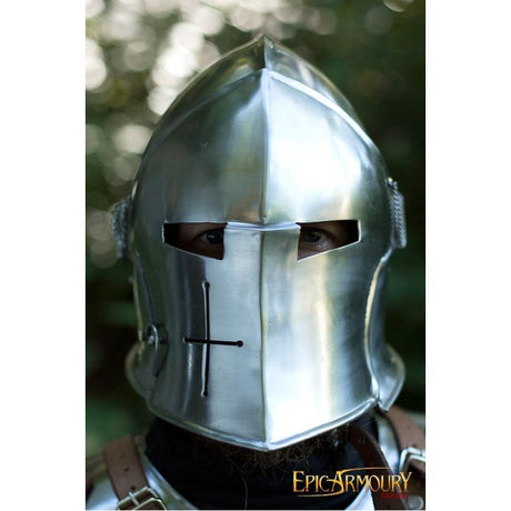 Visored Barbuta helmet - Barbute - Large