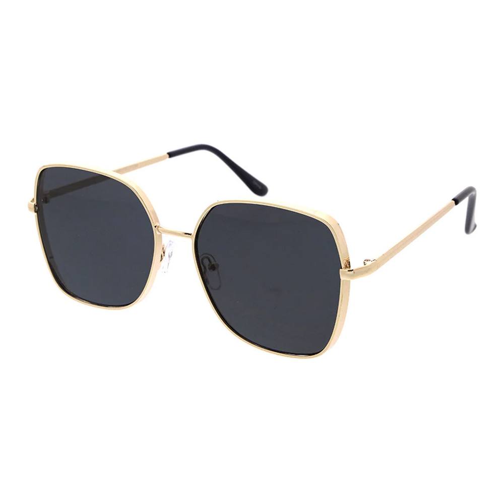Unisex Metal Glasses Large Square Thick Frame - Assorted