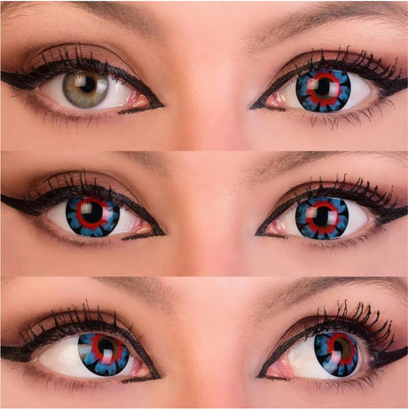 Supernatural  Contact Lenses-Blue & Red