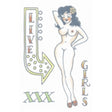PIN UP Temp Tattoo 1950'S Girlfriend PU-706
