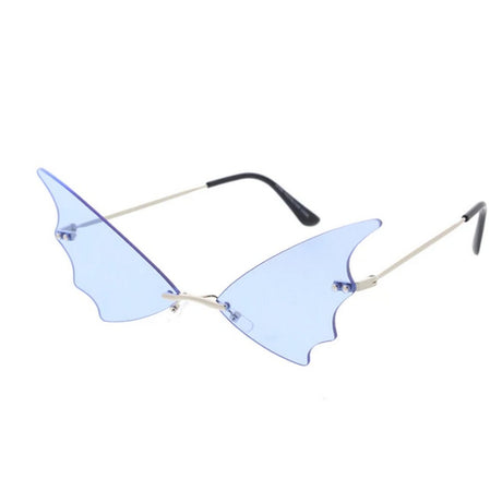 Unisex Metal Small Batwing Lens