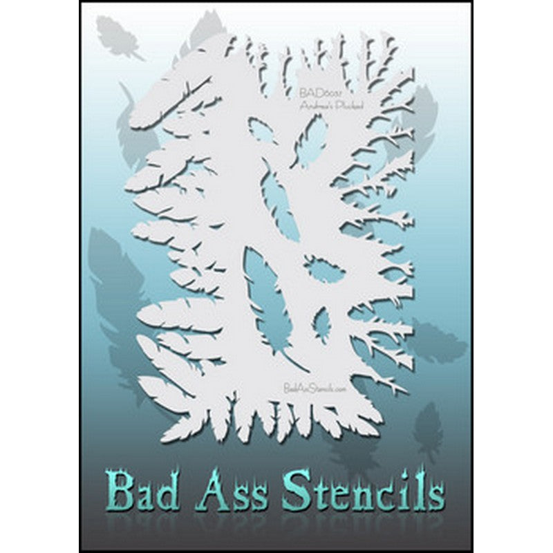 6037 Plucked Bad ass stencil